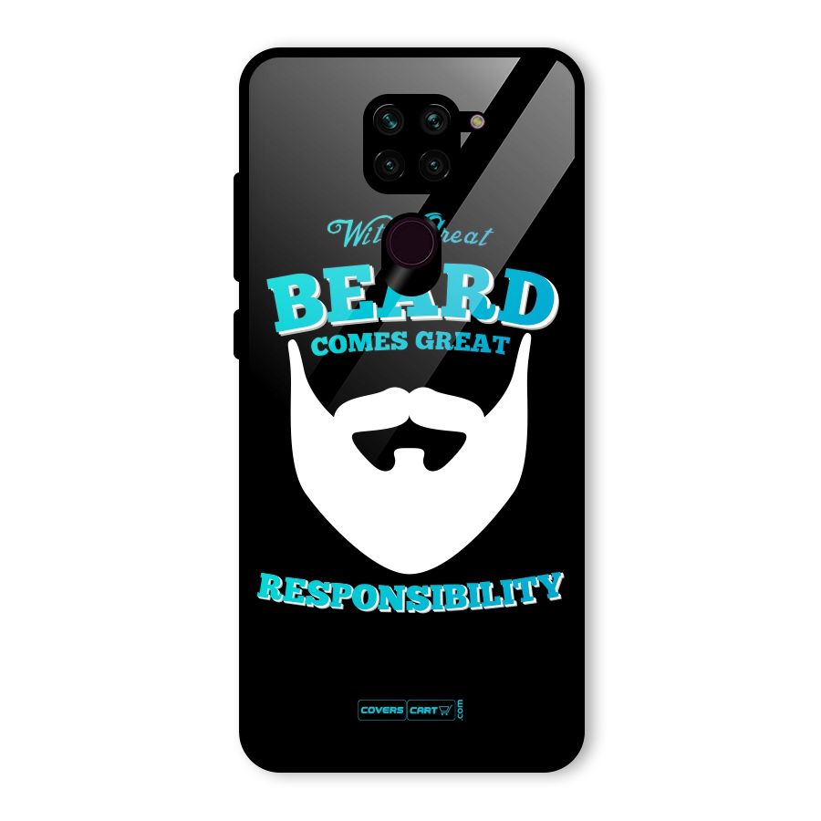 Great Beard Glass Back Case for Redmi Note 9