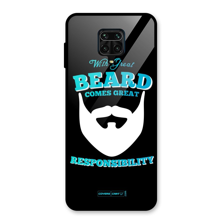 Great Beard Glass Back Case for Redmi Note 9 Pro Max