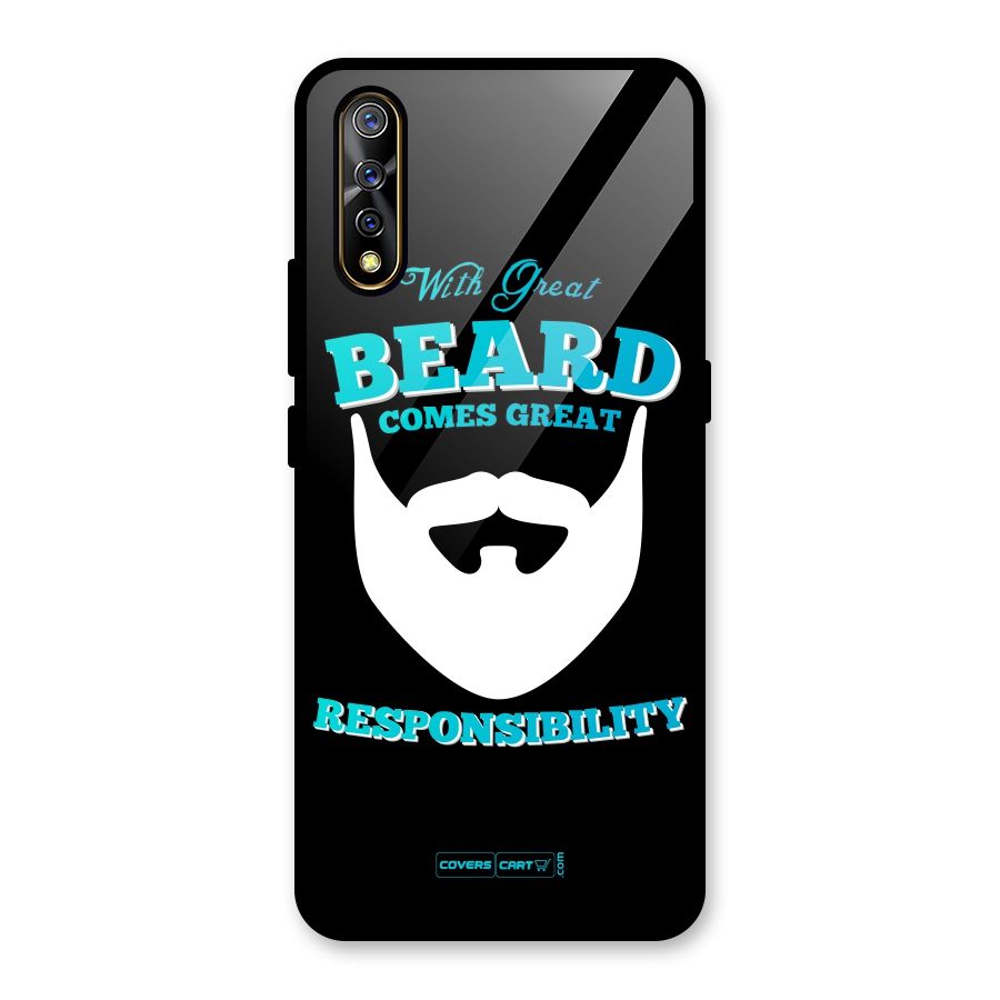 Great Beard Glass Back Case for Vivo S1