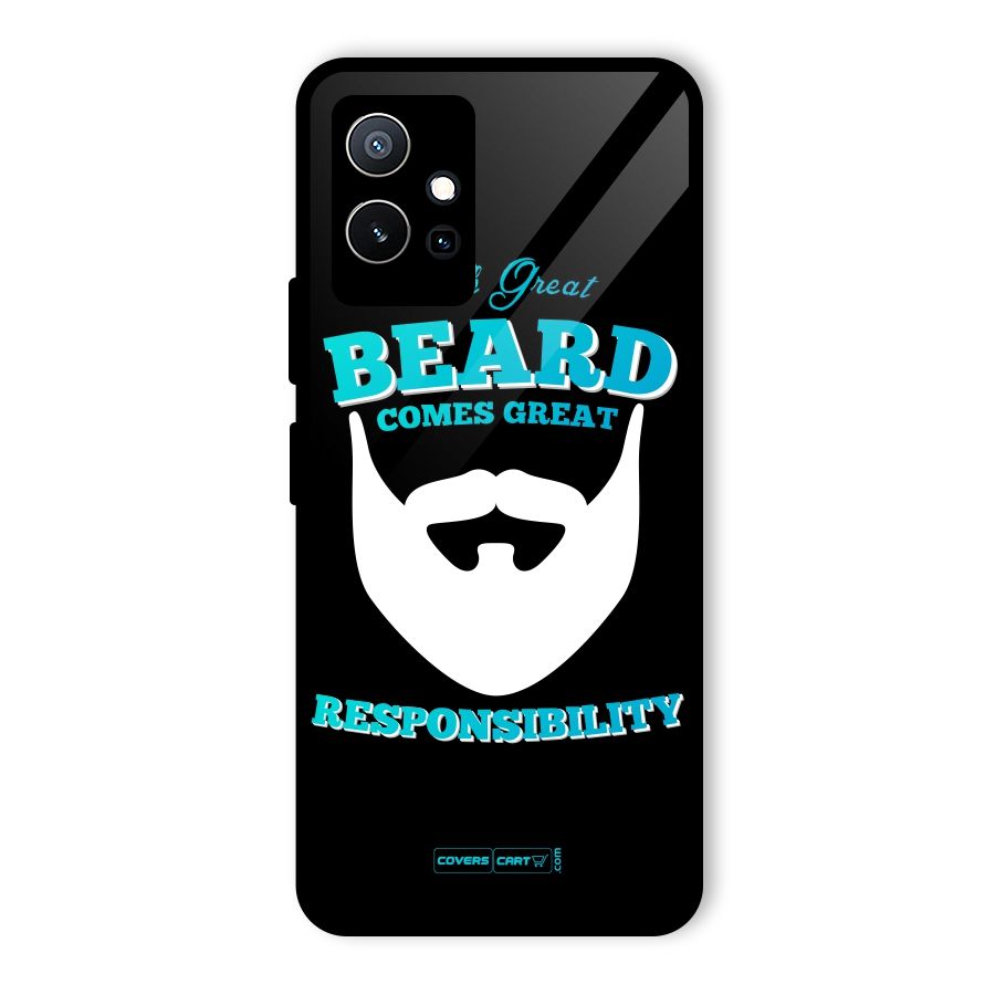 Great Beard Glass Back Case for Vivo T1 5G