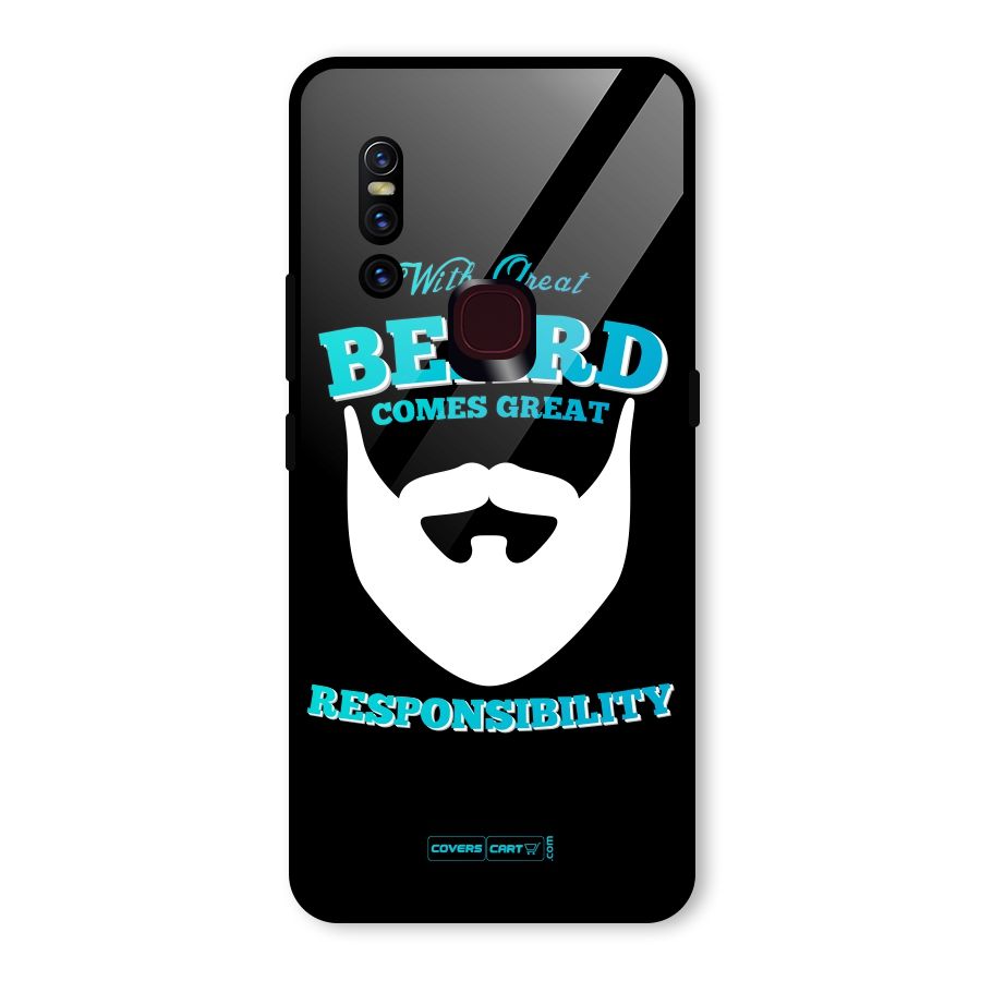 Great Beard Glass Back Case for Vivo V15