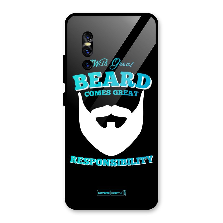 Great Beard Glass Back Case for Vivo V15 Pro
