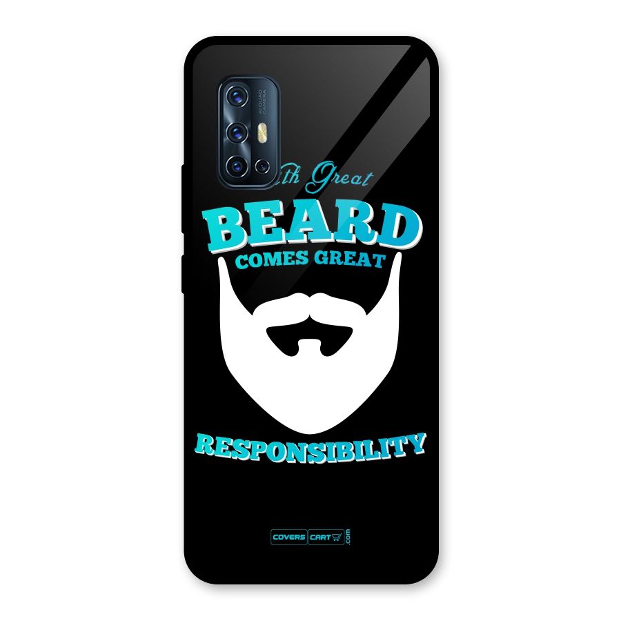Great Beard Glass Back Case for Vivo V17