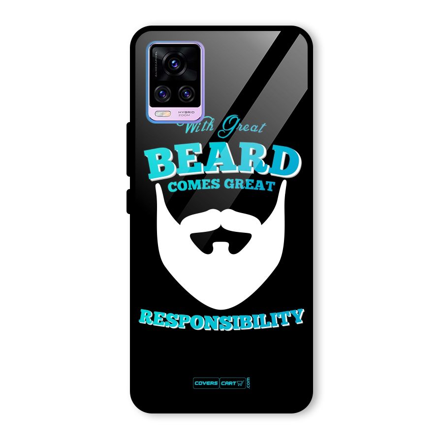 Great Beard Glass Back Case for Vivo V20 Pro