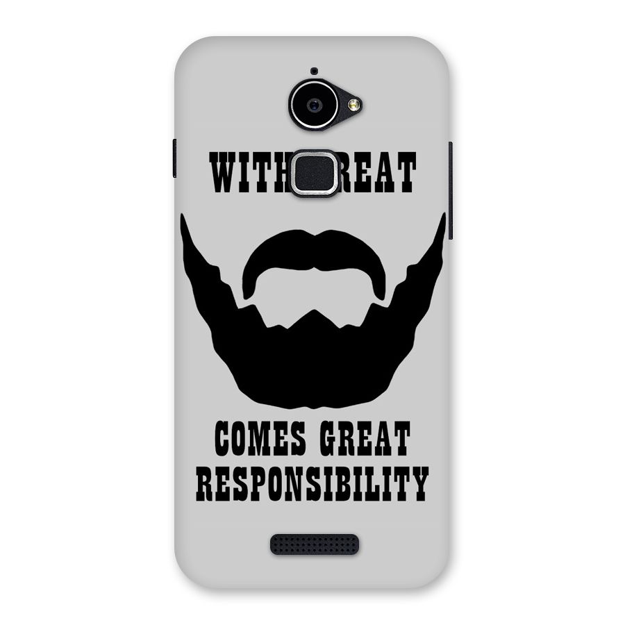 Great Beard Great Responsibility Back Case for Coolpad Note 3 Lite