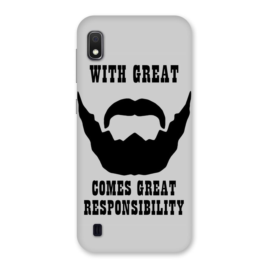 Great Beard Great Responsibility Back Case for Galaxy A10