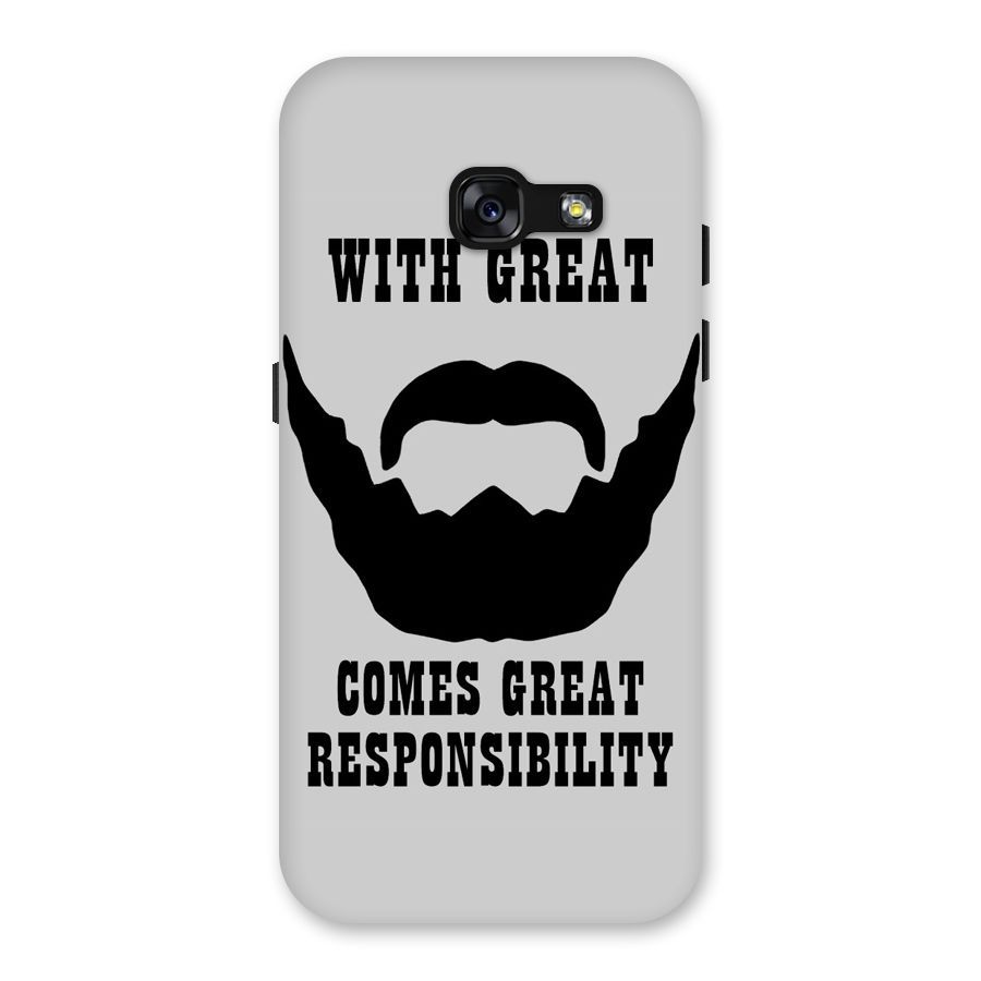 Great Beard Great Responsibility Back Case for Galaxy A3 (2017)