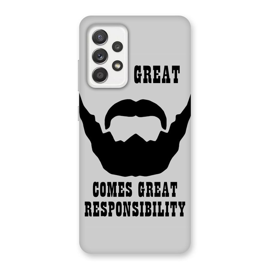 Great Beard Great Responsibility Back Case for Galaxy A52