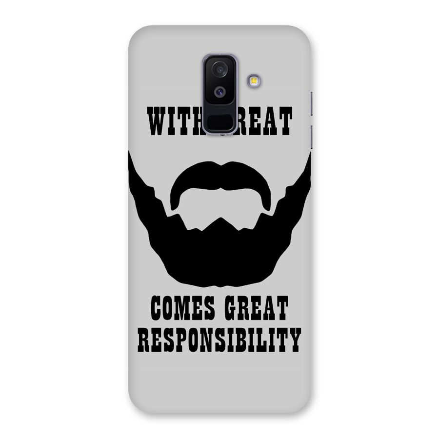 Great Beard Great Responsibility Back Case for Galaxy A6 Plus