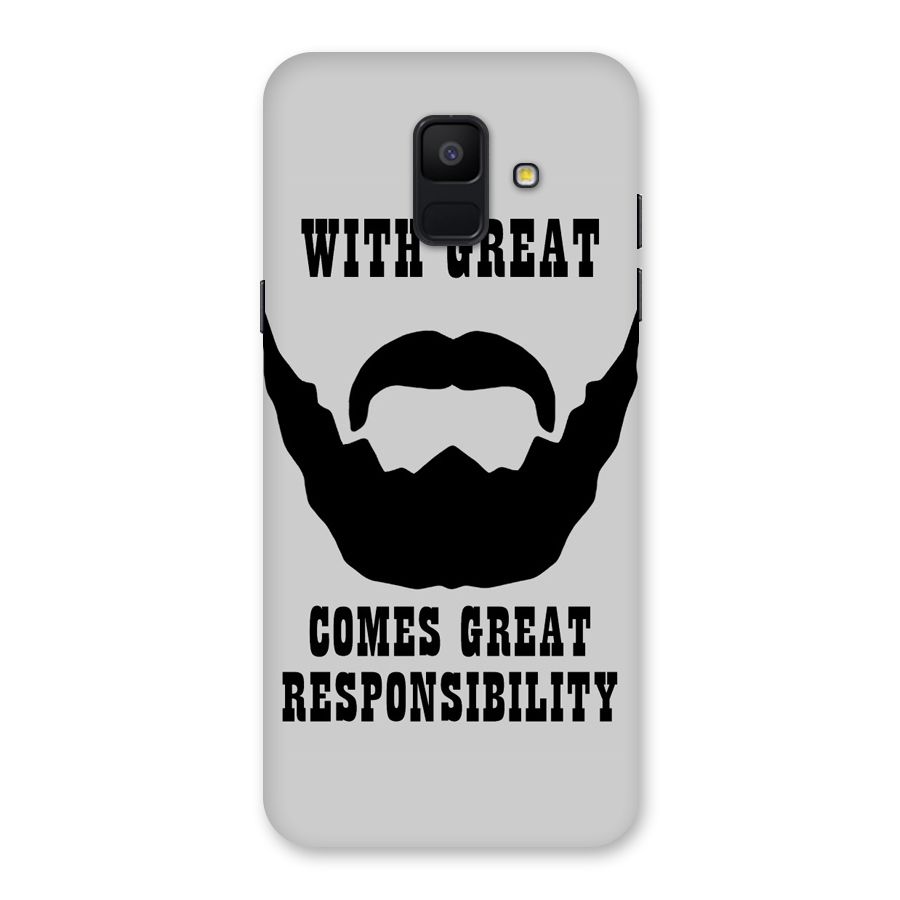 Great Beard Great Responsibility Back Case for Galaxy A6 (2018)