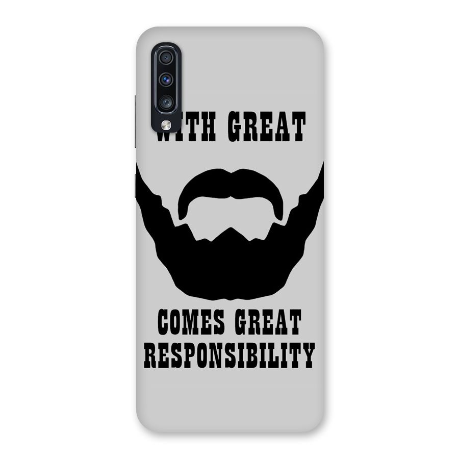 Great Beard Great Responsibility Back Case for Galaxy A70