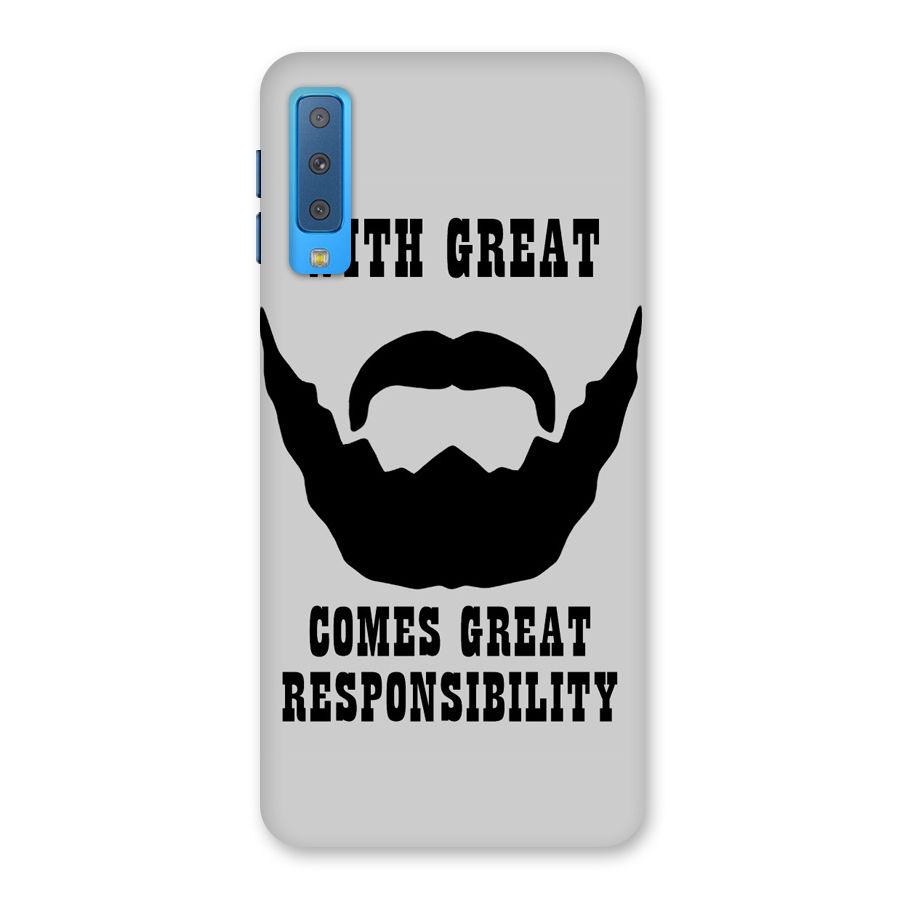 Great Beard Great Responsibility Back Case for Galaxy A7 (2018)