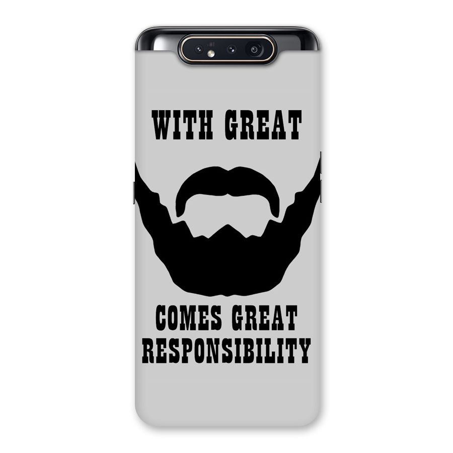 Great Beard Great Responsibility Back Case for Galaxy A80