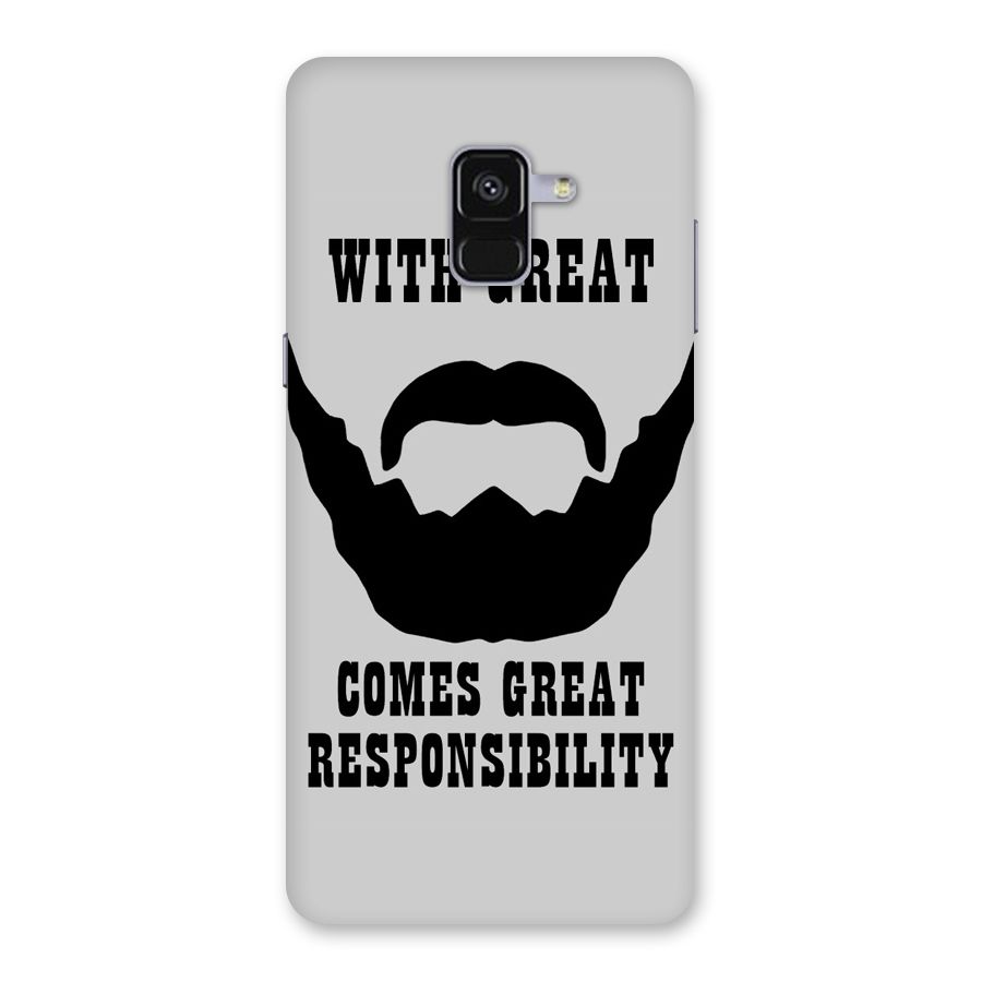 Great Beard Great Responsibility Back Case for Galaxy A8 Plus