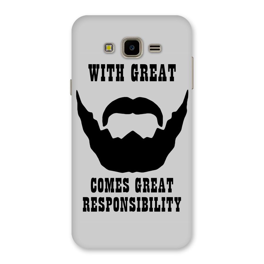 Great Beard Great Responsibility Back Case for Galaxy J7 Nxt