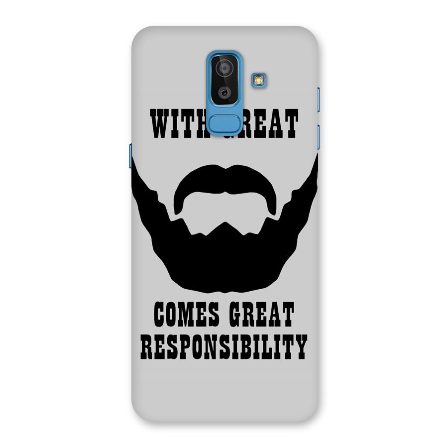 Great Beard Great Responsibility Back Case for Galaxy J8