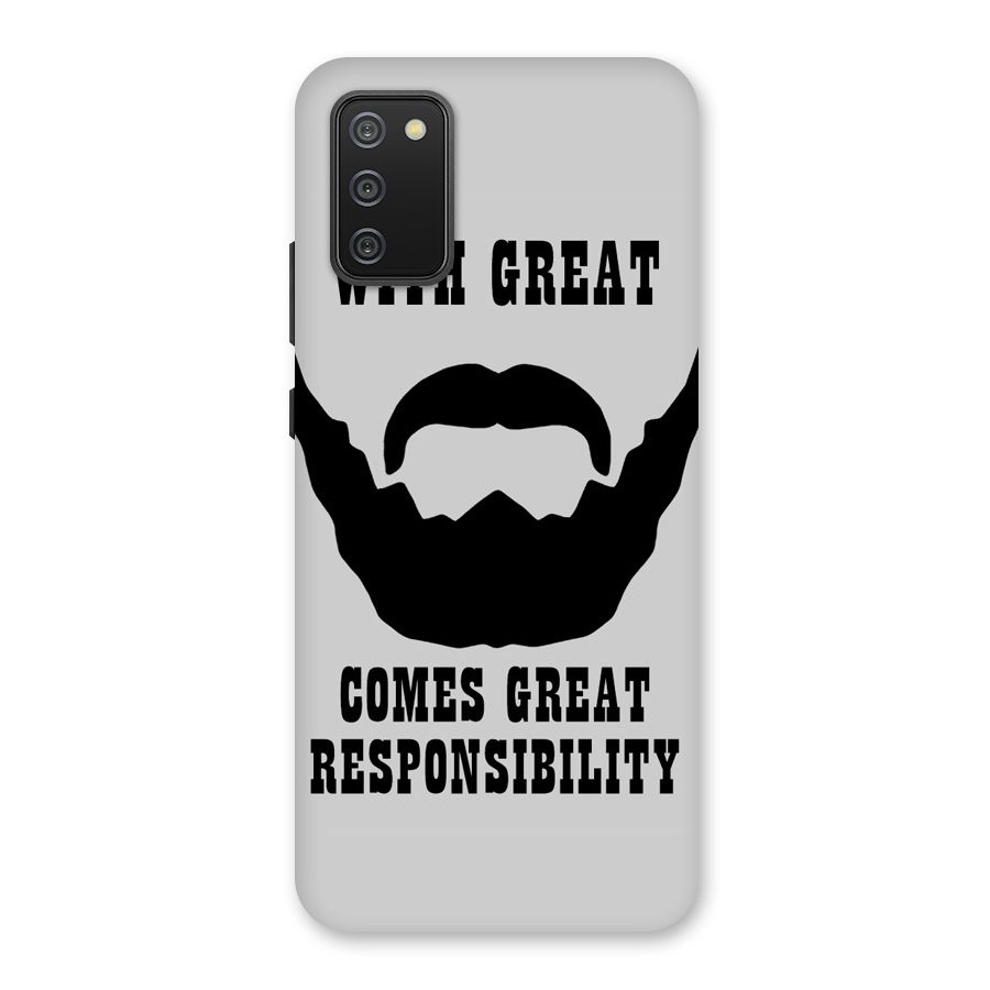Great Beard Great Responsibility Back Case for Galaxy M02s