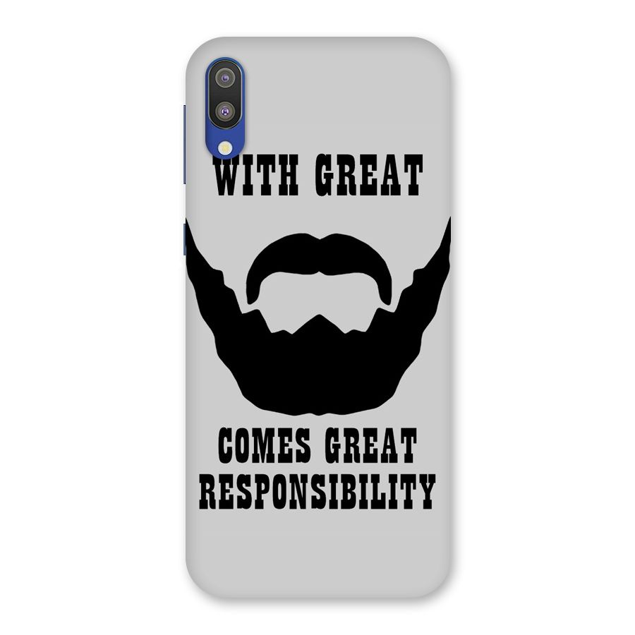 Great Beard Great Responsibility Back Case for Galaxy M10