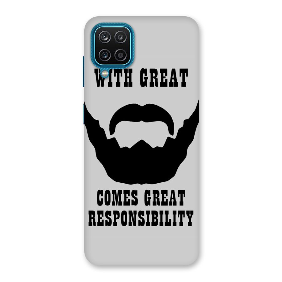 Great Beard Great Responsibility Back Case for Galaxy M12