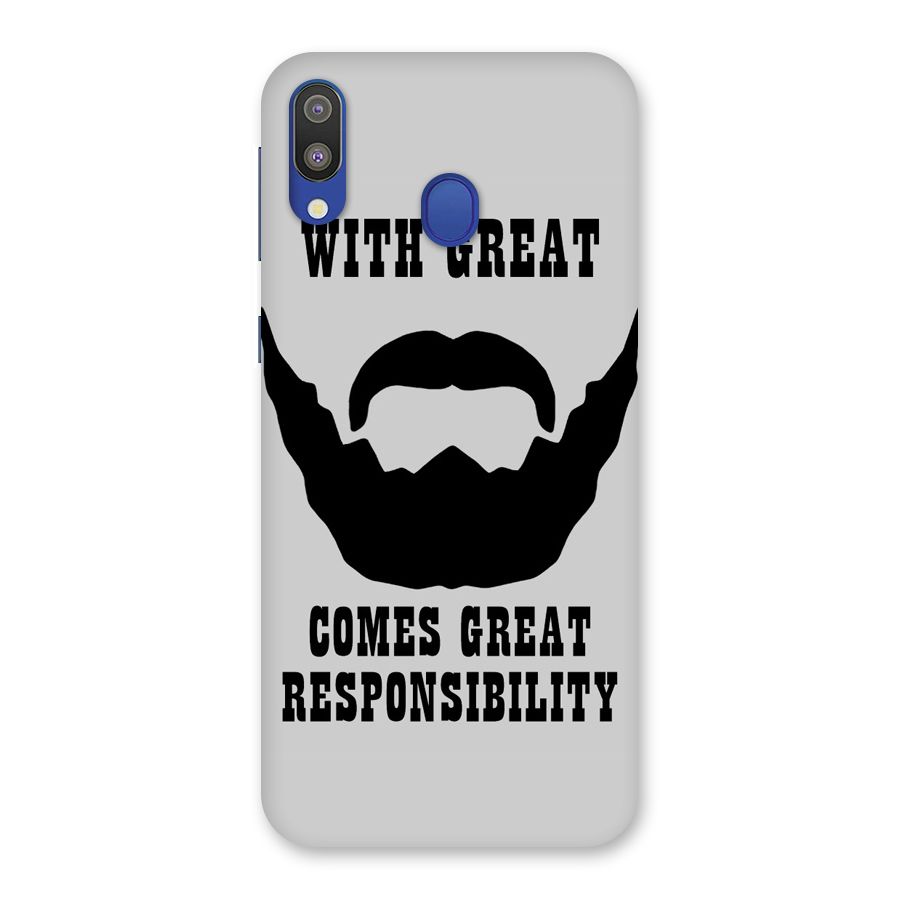 Great Beard Great Responsibility Back Case for Galaxy M20
