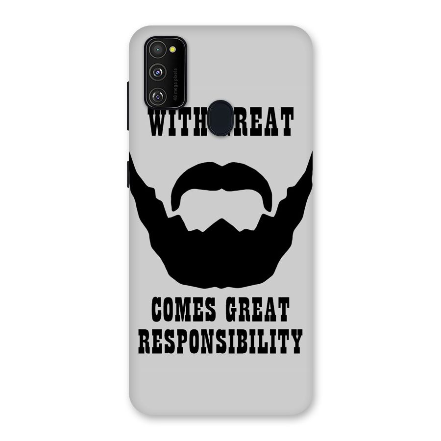 Great Beard Great Responsibility Back Case for Galaxy M30s