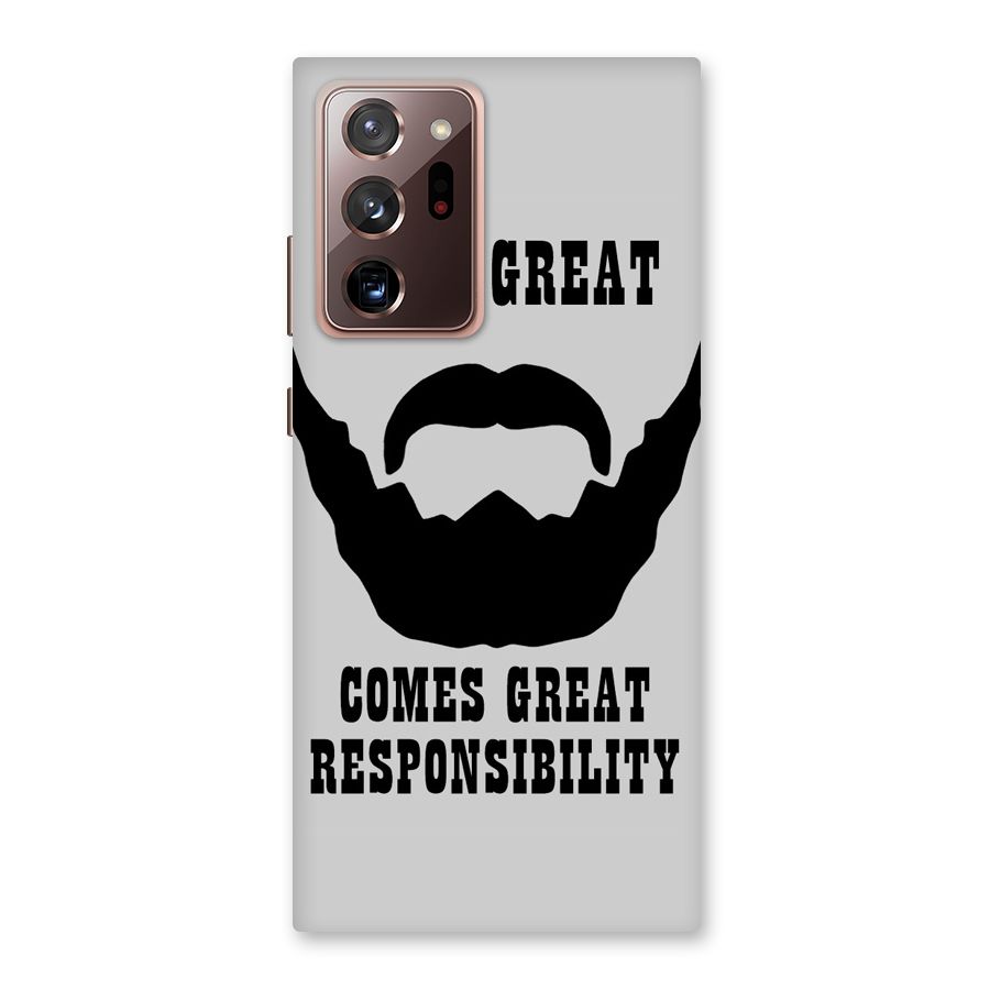 Great Beard Great Responsibility Back Case for Galaxy Note 20 Ultra