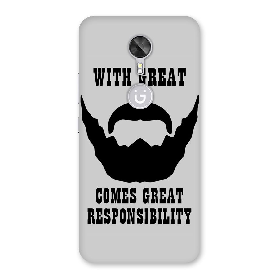 Great Beard Great Responsibility Back Case for Gionee A1