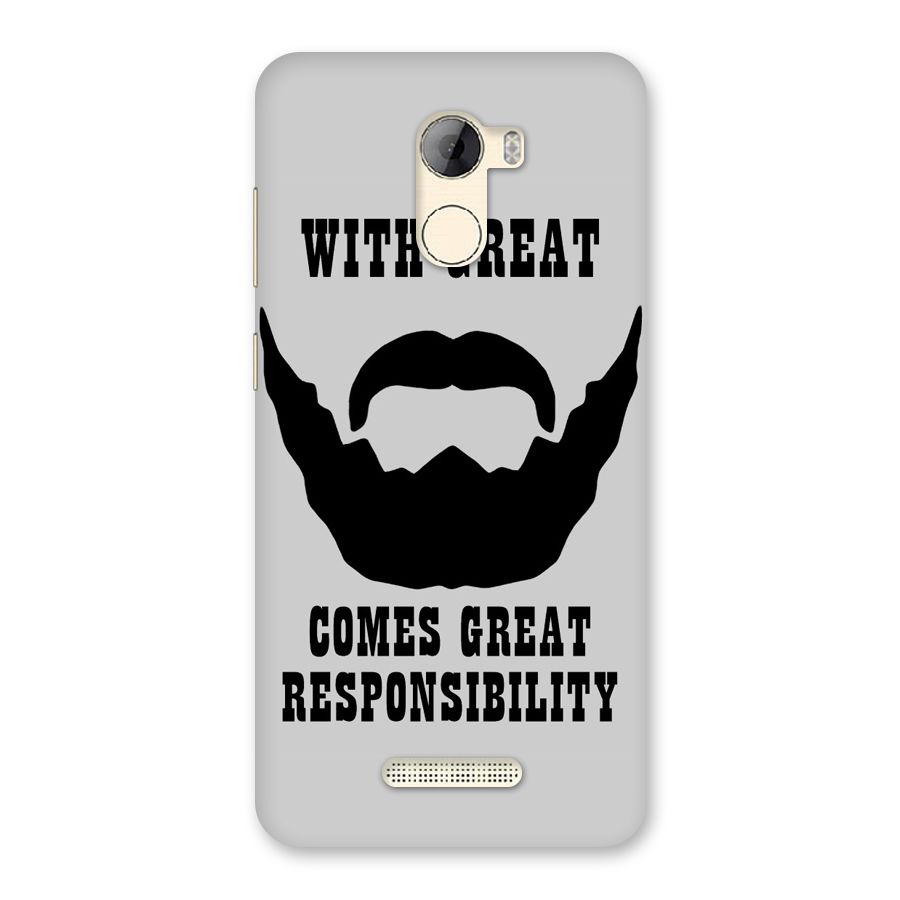 Great Beard Great Responsibility Back Case for Gionee A1 LIte