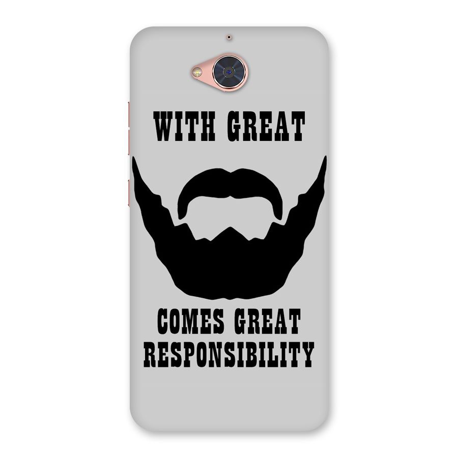 Great Beard Great Responsibility Back Case for Gionee S6 Pro