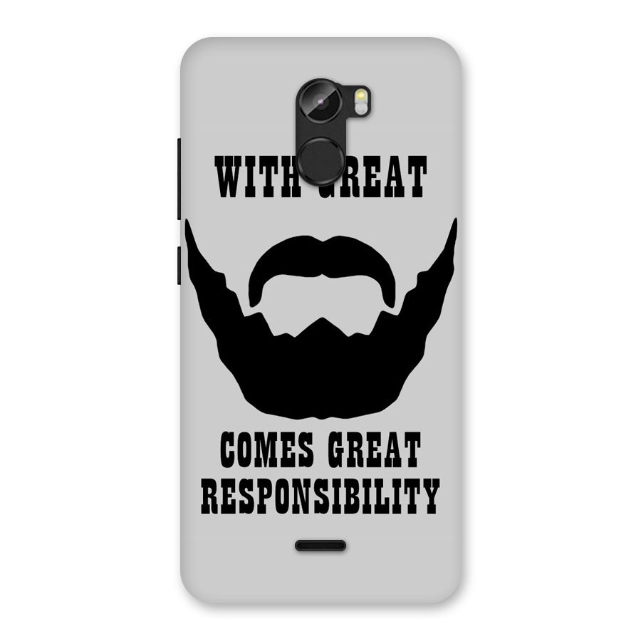Great Beard Great Responsibility Back Case for Gionee X1