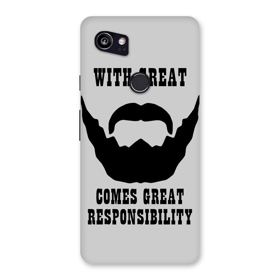 Great Beard Great Responsibility Back Case for Google Pixel 2 XL
