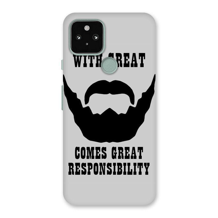 Great Beard Great Responsibility Back Case for Google Pixel 5