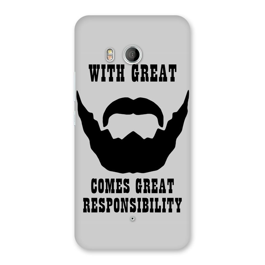 Great Beard Great Responsibility Back Case for HTC U11