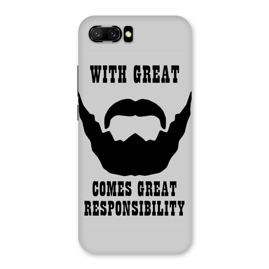 Great Beard Great Responsibility Back Case for Honor 10