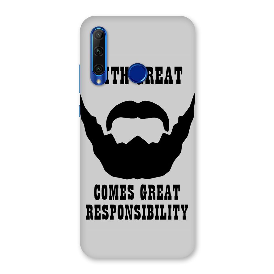 Great Beard Great Responsibility Back Case for Honor 20i