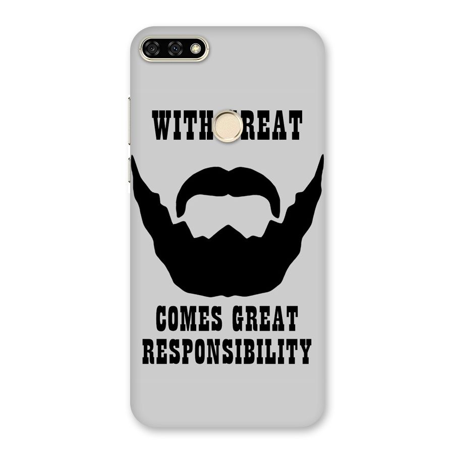 Great Beard Great Responsibility Back Case for Honor 7A