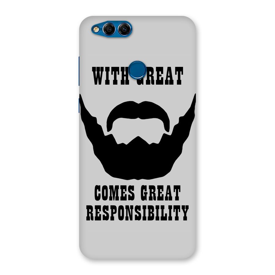 Great Beard Great Responsibility Back Case for Honor 7X