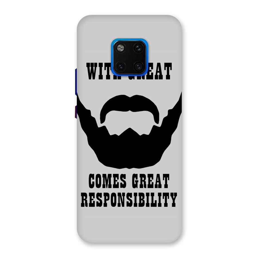 Great Beard Great Responsibility Back Case for Huawei Mate 20 Pro