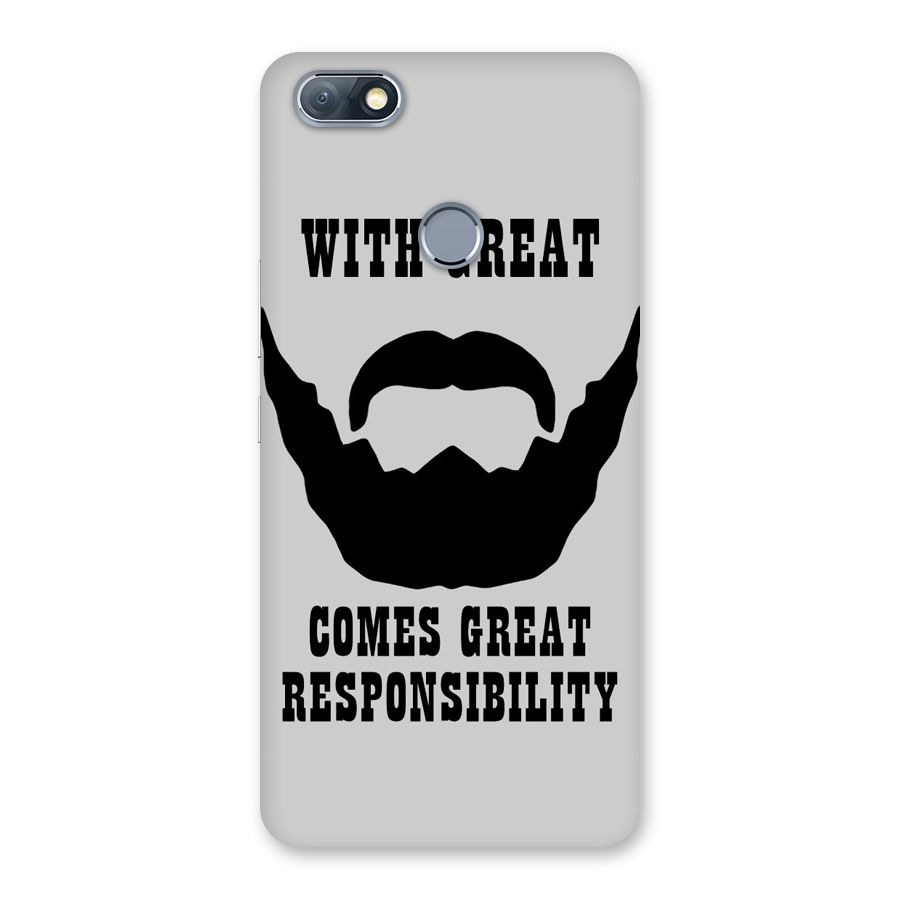 Great Beard Great Responsibility Back Case for Infinix Note 5