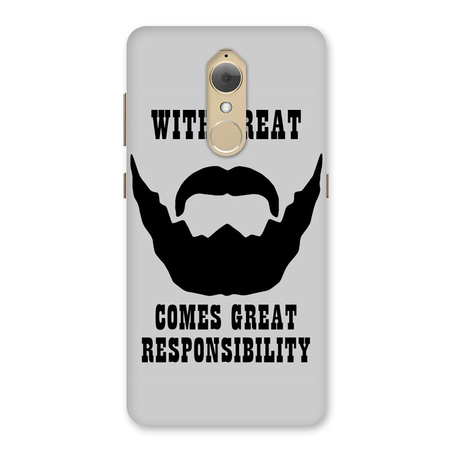 Great Beard Great Responsibility Back Case for Lenovo K8