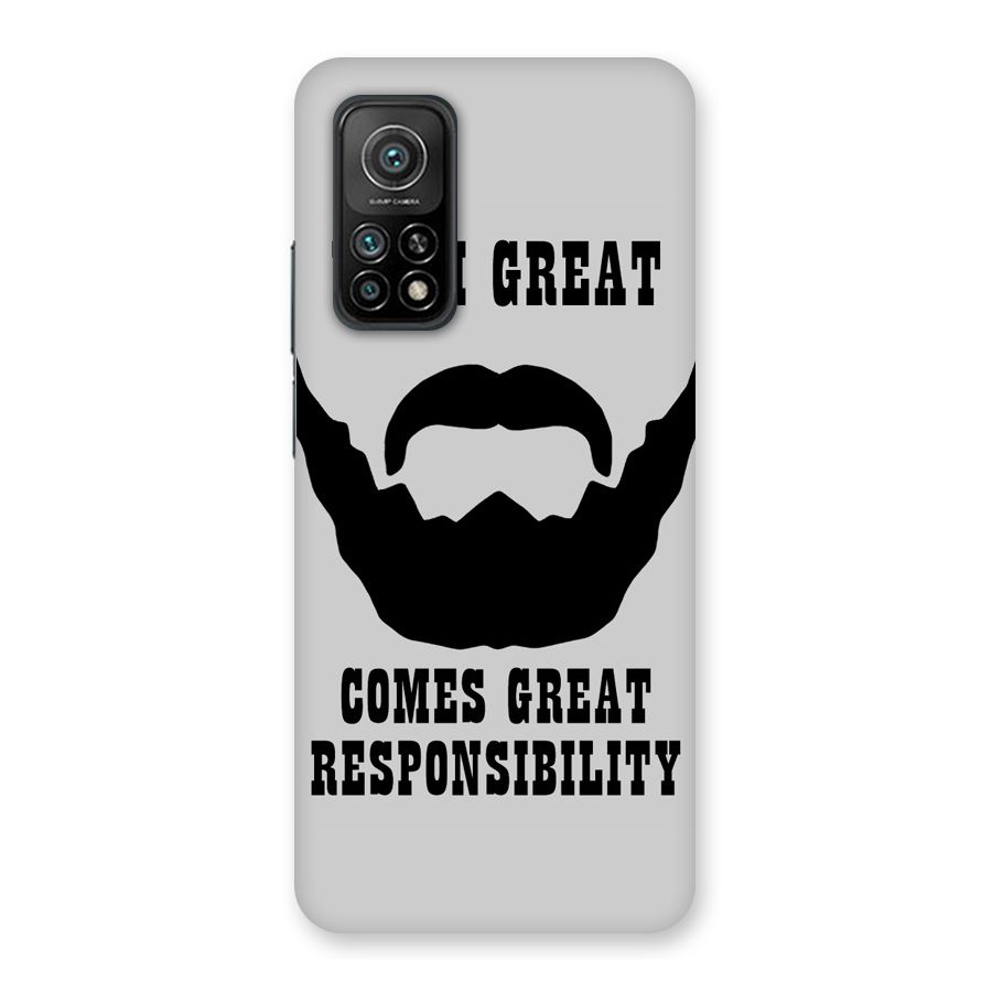 Great Beard Great Responsibility Back Case for Mi 10T Pro 5G