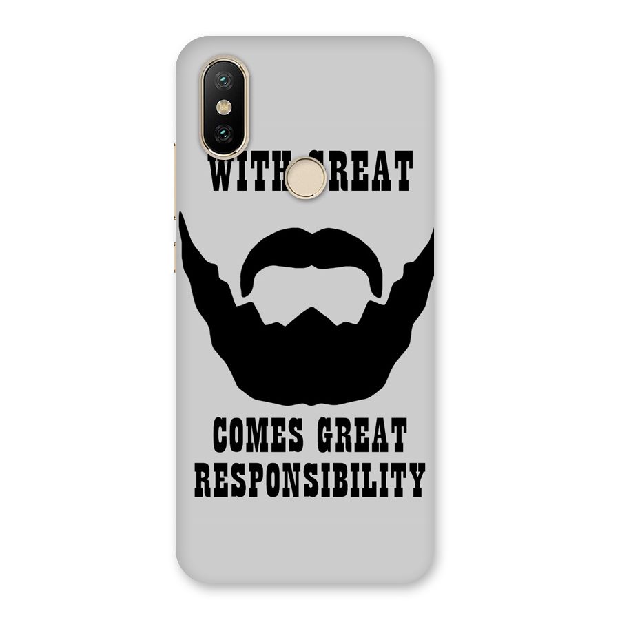 Great Beard Great Responsibility Back Case for Mi A2