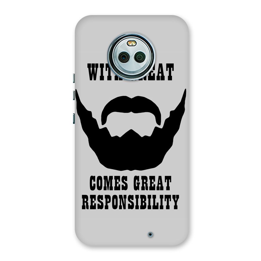 Great Beard Great Responsibility Back Case for Moto X4