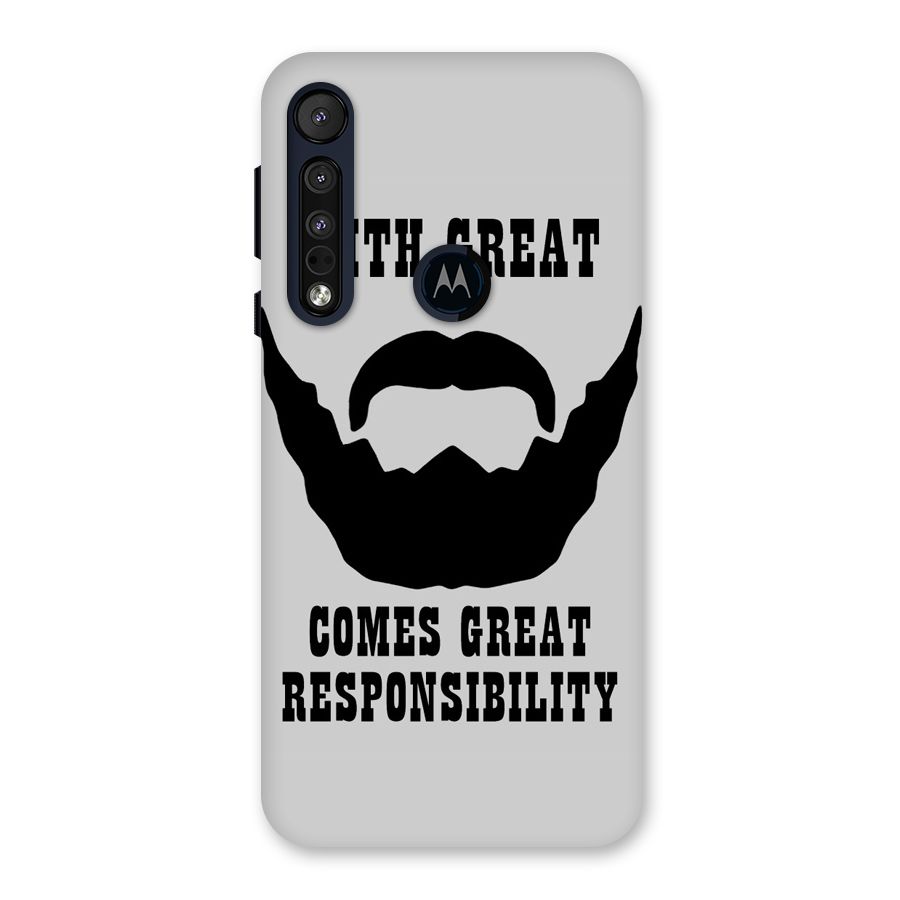 Great Beard Great Responsibility Back Case for Motorola One Macro