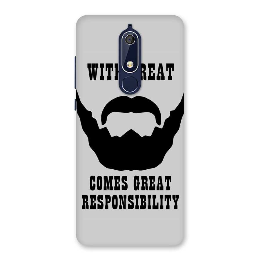 Great Beard Great Responsibility Back Case for Nokia 5.1