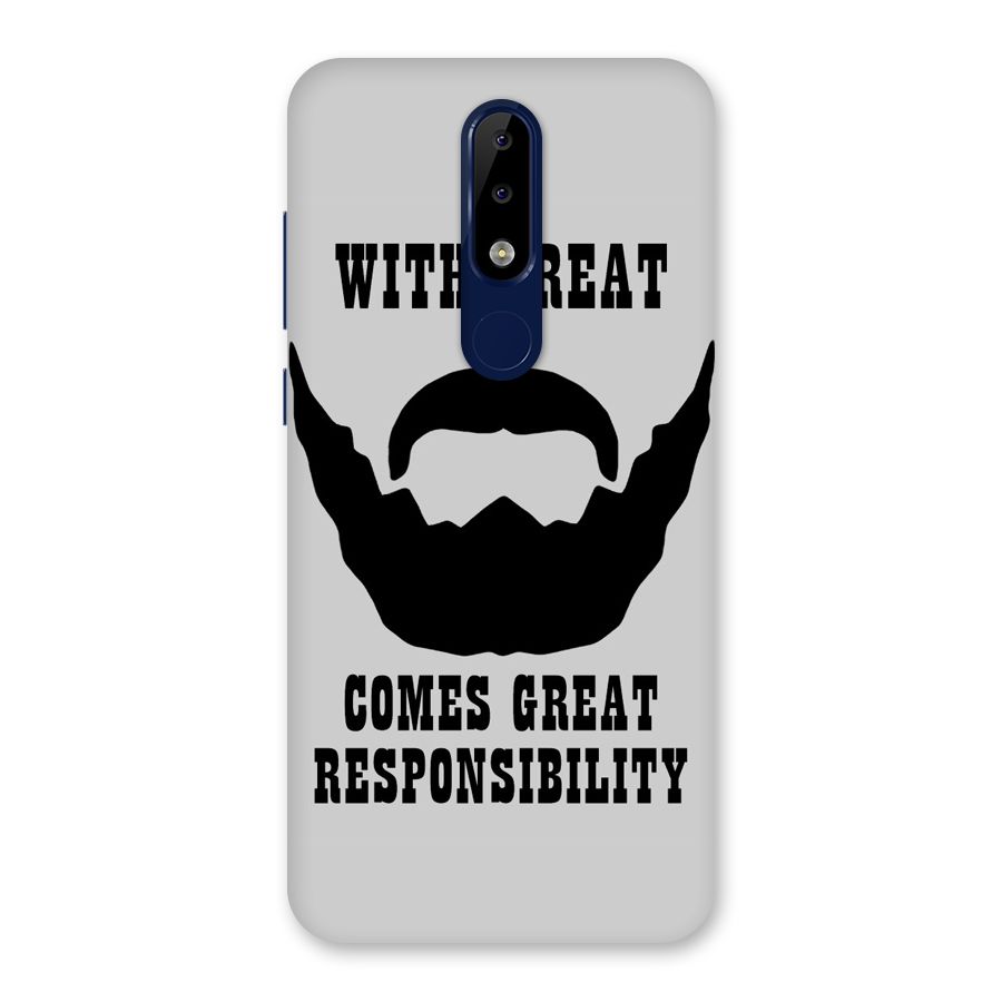 Great Beard Great Responsibility Back Case for Nokia 5.1 Plus