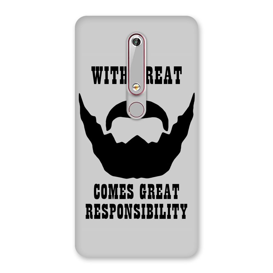 Great Beard Great Responsibility Back Case for Nokia 6.1