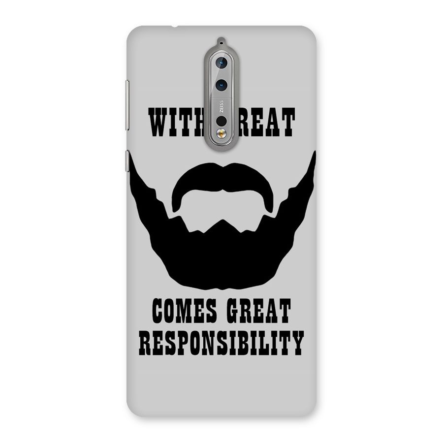 Great Beard Great Responsibility Back Case for Nokia 8