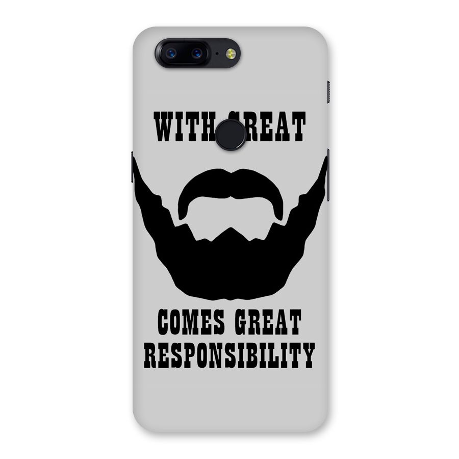 Great Beard Great Responsibility Back Case for OnePlus 5T