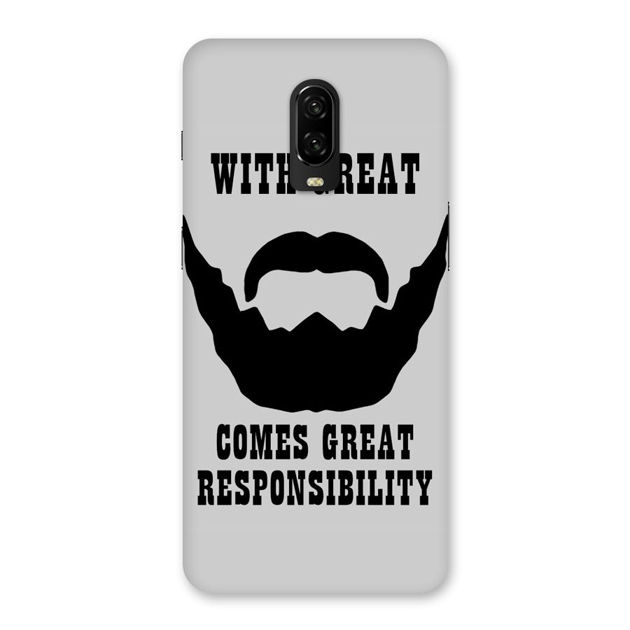 Great Beard Great Responsibility Back Case for OnePlus 6T